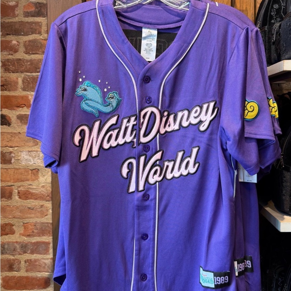 Purple Ursula Little Mermaid DISNEY baseball Jersey NWT - Rare SOLD OUT In S